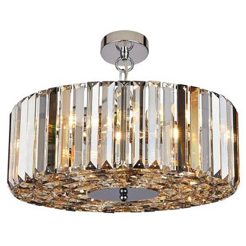 Riippuvalaisin Searchlight Chapeau 5-os kromi ⌀ 50 cm