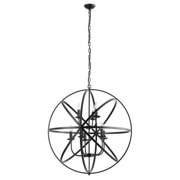 Riippuvalaisin Searchlight Orbit 8-os musta ⌀ 82 cm