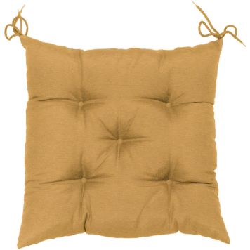 Istuintyyny Madison Panama 40 x 40 x 6 cm keltainen