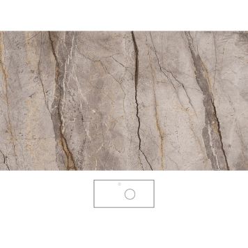 Pöytätaso Svedbergs Epos Silva oikea 101 x 46 cm