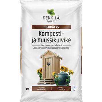 Komposti- ja huussikuivike Kekkilä Kierrätys 40 l