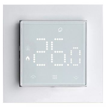 Yhdistelmätermostaatti Båden valkoinen 86 x 86 mm