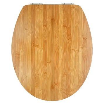 WC-istuinkansi Poseidon Bambus ruskea 46,5 x 37,9 cm