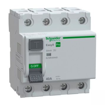Vikavirtasuojakytkin Schneider Electric Easy9 Pro RCCB 4P 40A 30mA A