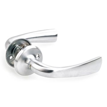 Ulko-ovenpainike Habo Copenhagen Harjattu Kromi