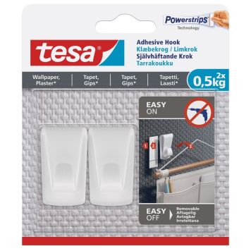 Tarrakoukku tapetille Tesa 0,5 kg 2 kpl