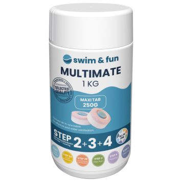 Yhdistelmätabletti Multimate Swim&Fun uima-altaalle 1 kg