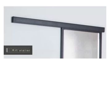 Liukuoven kiskosetti Loft Musta 1950 mm 