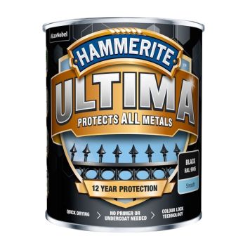 Metallimaali Hammerite Ultima musta 0,75 l
