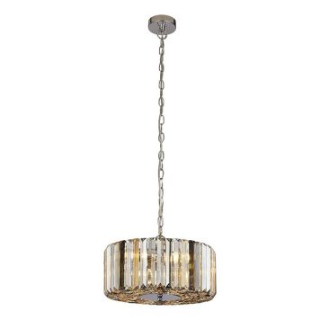 Riippuvalaisin Searchlight Chapeau kromi/kristalli Ø 35 cm