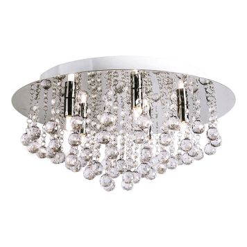 Plafondi Aneta Madelene kromi Ø 50 cm