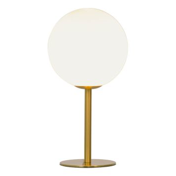 Pöytävalaisin Aneta Molekyl Matta messinki/Valkoinen 13,5 × 13,5 × 27 cm