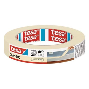 Maalarinteippi Classic Tesa 50 m x 19 mm