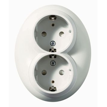 Pistorasia Schneider Electric Renova 2-os Maadoitettu Valkoinen