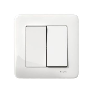 Kytkin Schneider Electric Exxact 6+6 Valkoinen