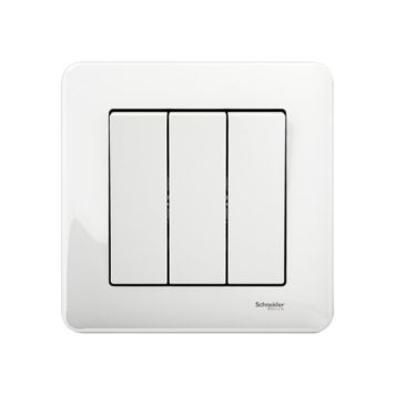 1+1+1-Kytkin Schneider Electric Exxact Valkoinen