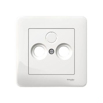 Antennikeskiölevy Schneider Electric Exxact Valkoinen