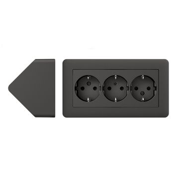 Kulmapistorasia Schneider Electric Exxact 3-os antrasiitti