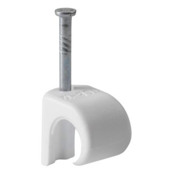 Naulakiinnike Schneider Electric TC 7-10 Valkoinen 20 kpl