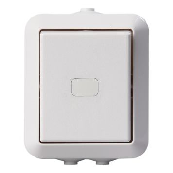 Kytkin ABB Kosti Pinta-asennus Valkoinen