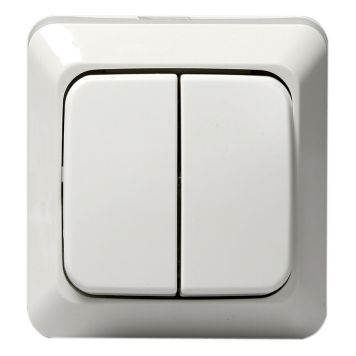 Pintakytkin ABB Jussi 2 Vipua Valkoinen