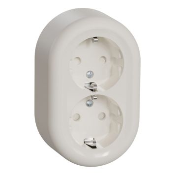 Pintapistorasia Schneider Electric Renova 2-os Ruuviliitos Valkoinen