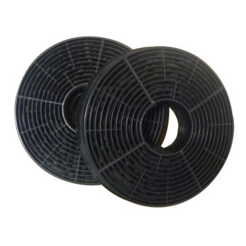 Aktiivihiilisuodatin Respekta MIZ0058 Musta ∅10,5 cm 2 kpl/pkt