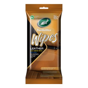 Puhdistusliina Turtle Wax Wipes Leather 24 kpl