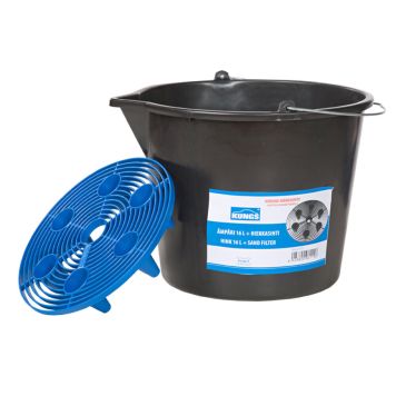 Autonpesuämpäri hiekkasihdillä Kungs 16 l