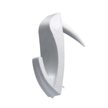 Kuvakoukku naulalla valkoinen 4 kpl