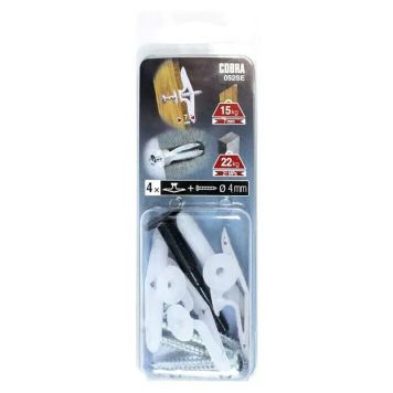 Nailontulppa Cobra Toggles 7,4 x 26 mm 4 kpl