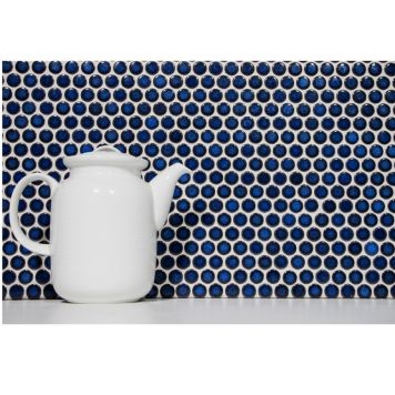 Mosaiikkilaatta Knopf Uni 451N Sininen 30,5 x 32 cm