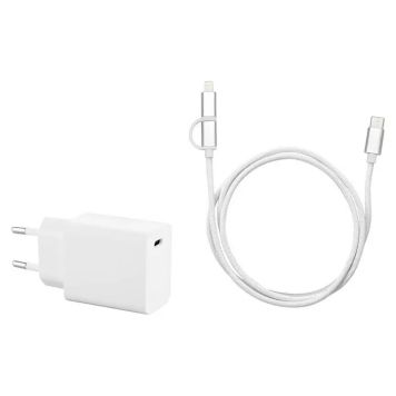 Lataussetti 2in1 USB-C / Lightning