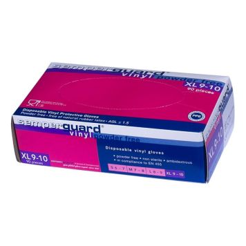 Kertakäyttökäsineet Semperguard Vinyl XL 10 90 kpl