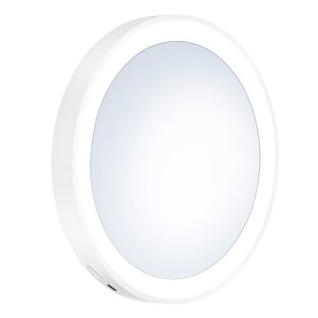 Meikkipeili Smedbo Outline Lite 7x imukuppi Mattavalkoinen  FX625