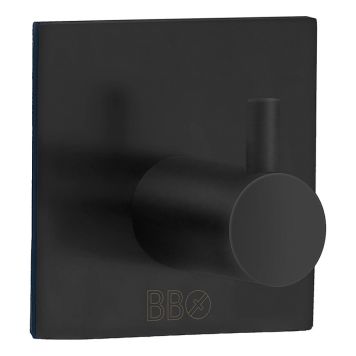 Tarrakiinnitteinen Koukku Beslagsboden BB1105 Mattamusta