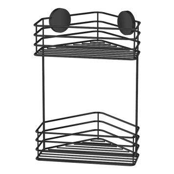 Tarrakiinnitteinen Kaksoiskulmakori Beslagsboden BB1203 Mattamusta