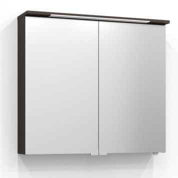 LED-peilikaappi Svedbergs Skuru tumma saarni 80 cm