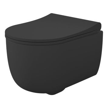 Seinä-WC Svedbergs Alta Musta