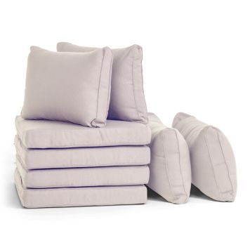 Pehmusteet Sunfun All-in-one divaanisohva luonnonvalkoinen