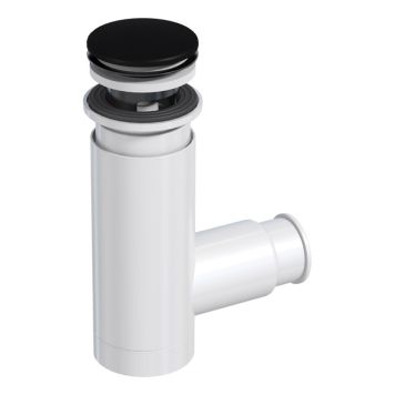 Vesilukko Prevex Easyclean pop-up mattamusta 32/40 mm