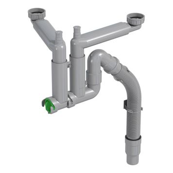 Keittiövesilukko Prevex Smartloc 2-altainen Mutterikiinnitys