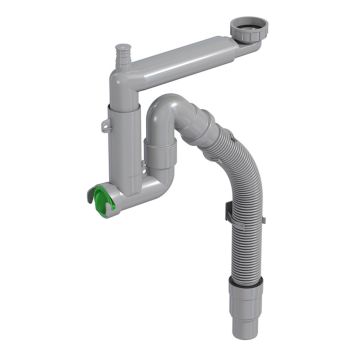 Keittiövesilukko Prevex Smartloc 1-altainen Mutterikiinnitys