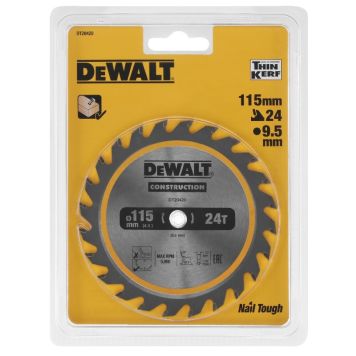 Pyörösahanterä DeWalt DT20420-QZ 115 x 9,5 mm 24T
