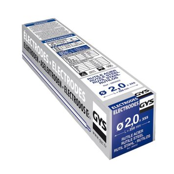 Rutiilipäällysteinen hitsauspuikko Gys 2 mm 355 kpl