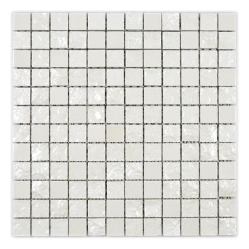 Mosaiikkilaatta Fliesen Gaku valkoinen 31,6 x 31,6 cm