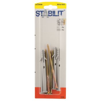 Välitulppa Ja Ruuvit 8 100 S Ruuvi 5,5x105