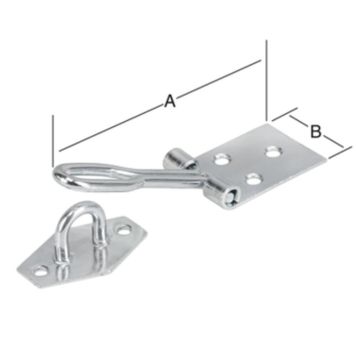 Lankasalpa + vastakappale 100 x 30 mm sinkitty