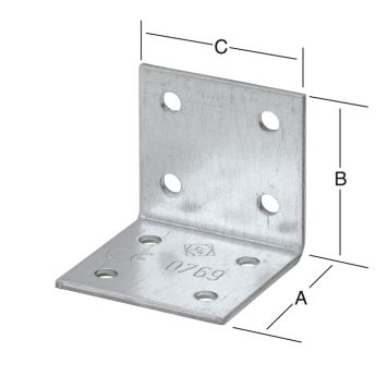 Kulmarauta 50 x 50 x 40 mm 40 kpl/pkt