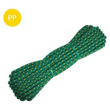 Köysi Sini-kelta-vihreä 10 mm x 15 m